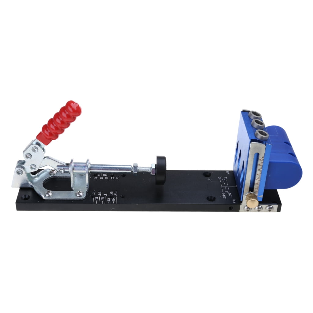 MOMOJIA Pocket Hole Jig Kits Woodworking Oblique Hole Locator Drill Bit 5-80mm Drill Guide Set Hole Puncher DIY Crafts Tool