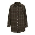 thumbnail image 5 of Miqool Flannel Shirts for Women Long Sleeve Button Down Plaid Fall Shirt Casual Business Work Tops, 5 of 9