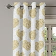 thumbnail image 2 of Ambesonne Heart Grommet Curtain, Floral Foliage Composition, 50" x 120", Sand Brown Pale Grey, 2 of 6
