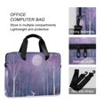 thumbnail image 4 of FORMRS 16" Laptop Sleeve Bag Carrying Case with Handle Travel Shoulder Briefcase, Purple Forest, 4 of 8