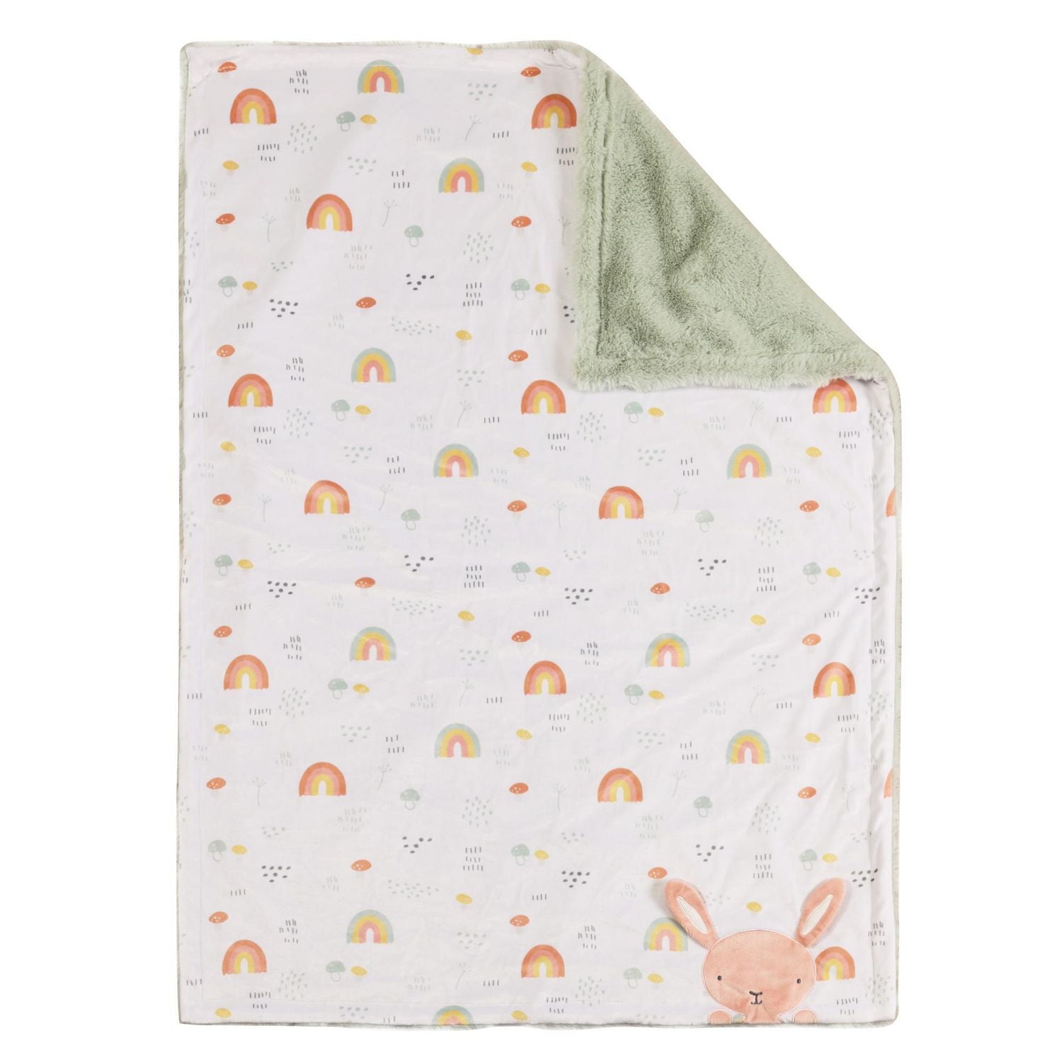 George Baby Plush Reversible Faux Fur Blanket, Baby blanket