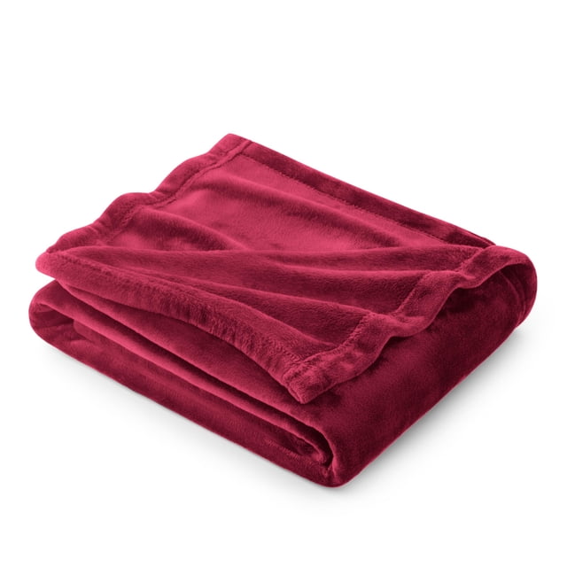 Manta Bedsure GentleSoft de forro polar rojo 127 x 152 cm 300 g/m²