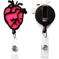 thumbnail image 3 of LAICAIW Rouleaux de Badge Cœur Infirmière Rétractables Médical Médecin Porte-Identité Clip de Ceinture Lot de 2, 3 of 5