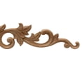 thumbnail image 6 of Floral Wooden Carved Onlay Appliques, Long Wood Carving Decal Unpainted Wooden Trim for Furniture Bed Door Cabinet Decoration, 6 of 8