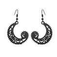 thumbnail image 1 of Fiudx Pendientes de Moda, Diseño Único de Gancho Tallado, Elegante Estilo de Aro, Perfectos para Bodas y Fiestas, Accesorio de Uso Diario, Gran Idea de Regalo, Material de Aleación Ligero., 1 of 2