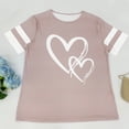 thumbnail image 5 of Womens Plus Size Tops Casual Round Neck Short Sleeve T Shirts for Women Oversized Summer Graphic Tees Tops,Sizes L-5XL, 5 of 9