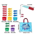 thumbnail image 2 of YWIYIUD 1 Set Portable Sensory Learning Toys Fishing Game Toy for 1 Year Old Early Learning Toy with Stacking Cups and Color Sorting Suitable for Educational Toys and Birthday Gifts, 2 of 8