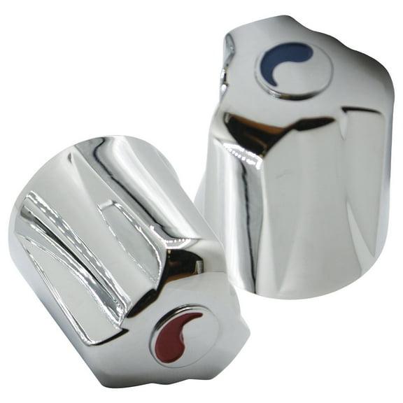 Thrifco 4401582 Fit-All Universal Canopy Tub / Shower Faucet Handle Hot / Cold - Chrome