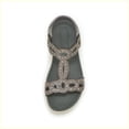 thumbnail image 4 of IUJSOY Womens Sandals Glitter Rhinestone Dressy Summer Platform Sandals Open Toe Walking Shoes, 4 of 9