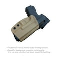 thumbnail image 3 of Glock 19 Holster OWB Kydex Holster For Glock 19 19x Glock 23 25 32 Glock 17 22 31 Glock 26 27 33 45 (Gen1-5) Gu/n Holsters (Tan, Right Hand), 3 of 7