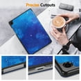 thumbnail image 6 of Fintie Slim Case for Samsung Galaxy Tab A11+ Plus 2025/ A9+ Plus 11 Inch 2023, Ultra Thin Lightweight Hard Back Shell Tri-Fold Stand Cover with Auto Wake/Sleep, Starry Sky, 6 of 9