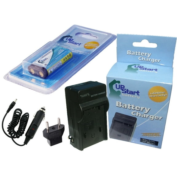 Samsung Digimax A400 Battery and Charger with Car Plug and EU Adapter - Replacement for Samsung CR-V3 Digital Camera Batteries and Chargers (1300mAh, 3.3V Lithium-Ion)