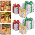 thumbnail image 4 of Cajas Regalo Navidad Luces 50LED Caja Arte LED (estrella Plateada) 6 Uds., 4 of 4