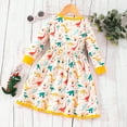 thumbnail image 3 of KYAIGUO Kids Toddler Boys Girls Princess Dress Long Sleeve Comfortable Spring Autumn Casual Dress 1-7T, 3 of 8