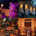 thumbnail image 4 of 2 Pack Orange Purple Halloween String Lights Outdoor, 32.5FT 100 LED Waterproof Christmas Lights with 16 Lighting Modes for Halloween Garden Party Christmas Xmas Tree Lights Decor, 4 of 5