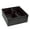 Black, variant on AuldHome Design Umbrella Planter for Patio Table (Beige / Greige), w/ Umbrella Hole, Enamelware Half-Circle Planter Pots