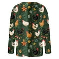 thumbnail image 4 of LOVZFMLL Cardigan pour Femmes Action de Grâce Dames Haut en Tricot à Boutons Imprimé à Manches Longues Veste Décontractée, 4 of 5
