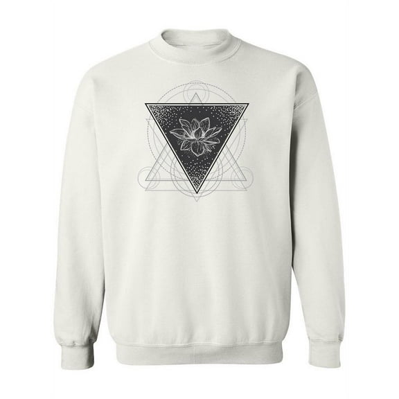 Lotus Flower Sacred Geometry.  Sweatshirt Women -Image by Shutterstock, Female 5X-Large