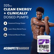 GAT SPORT Nitraflex Advanced Pre-Workout Powder - Energy Drink Mix - Supports Healthy Blood Flow - Boosts Strength & Energy - Creatine-Free - 30 Servings - Grape