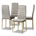 thumbnail image 2 of Baxton Studio Armand Dining Chair, Set of 4, Grey and Gold, 2 of 8