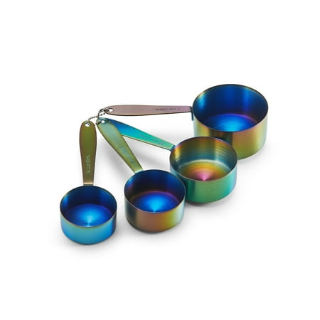 

Farberware Set of 4 Stainless Steel Iridescent Measuring Cups