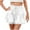 White, variant on Plebaso Flowy Shorts for Women 2025 Ruffle Tiered Drawstring Skorts Summer Casual High Waist Mini Skirts