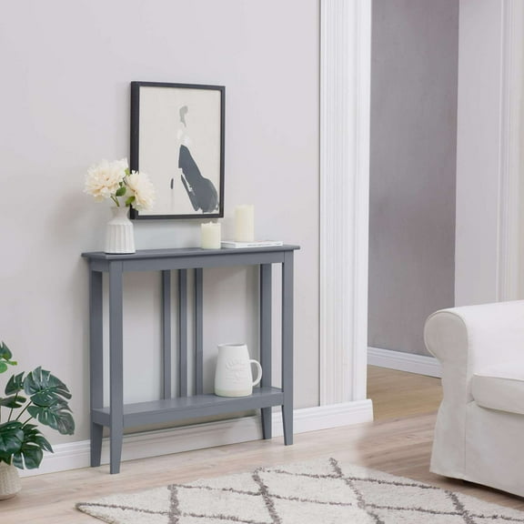 Room Designs Console Table Gray Transitional Rectangular