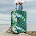 thumbnail image 7 of Fuzoiu Peacock And Flowers Print Suitcase Cover,Washable Luggage Covers for Suitcase,Elastic Luggage Protector Cover,Scratch Resistant Travel Suitcase Covers-X-Large, 7 of 7