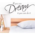 thumbnail image 3 of If You Can Dream ItCitas De Letras Motivadoras Inspiradoras Decoración De Pared Para Mujeres Niños Niñas Niños Sala De Estar Dormitorio Sala De Juegos Cuarto De Niños Pegatinas De, 3 of 5
