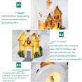 thumbnail image 3 of Advancent Iluminación de Navidad, casa pequeña, paisaje, ventana, ornamento, Multicolor, miniatura, regalo para niños, decoración de escritorio, Kits de decoración para fiestas Tipo 1 Advancent HA068056-01, 3 of 6