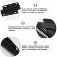 thumbnail image 3 of Mobutofu 2pcs Self Closing Spring Hinge Steel Hinge Black Household Use, 3 of 7