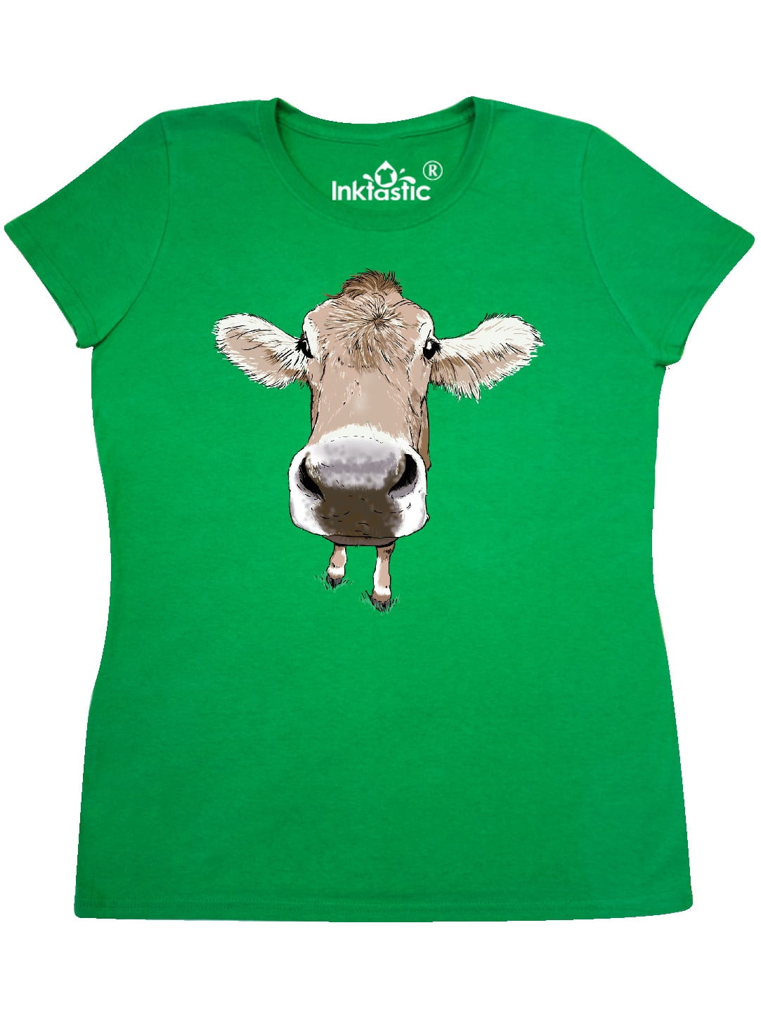 INKtastic Funny Cow Close Up Women's TShirt