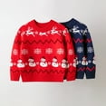 thumbnail image 2 of Baby Girl Boy Knit Sweater Christmas Sweater Kids Christmas Sweater Warm Xmas Clothes Pullover Sweatshirt Cute, 2 of 9