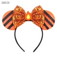 thumbnail image 1 of Diadema con orejas de ratón de Disney para niña, Diadema con lazo de lentejuelas para Halloween, accesorios para el cabello para fiesta de Cosplay, 2023 Fivean unisex, 1 of 2