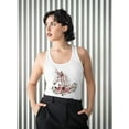 thumbnail image 2 of Beautiful Unicorn And Flowers Racerback Tank Women -Image by Shutterstock, Female x-Small, 2 of 4