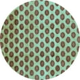 thumbnail image 1 of Ahgly Company Indoor Round Abstract Light Blue Modern Area Rugs, 4' Round, 1 of 4