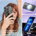 thumbnail image 5 of Lens Protection Film With Magsafe Case For iPhone 15 14 13 12 Pro Max Matte Bumper Wireless Charging Magnetic Adsorption Clear, 5 of 5
