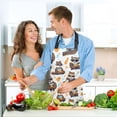 thumbnail image 6 of Raccoon with Sunglasses 5 Pcs Kitchen Set Heat Resistant Oven Mitts and Non-Slip Pot Holders with Adjustable Cooking Apron, 6 of 6