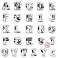 thumbnail image 2 of Nuevo 100% Plata de Ley 925 auténtica letra del alfabeto AZ Charm Beads Fit Original Pandora Charms pulsera colgante mujer DIY joyería Dengxun unisex, 2 of 2