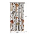 thumbnail image 5 of Brown Mushroom Leaf Light Pattern Shower Curtain 36"x72" ,Bathroom Decorative Shower Curtains Set with 12 Hooks,Modern Waterproof Washable Shower Curtain, 5 of 6