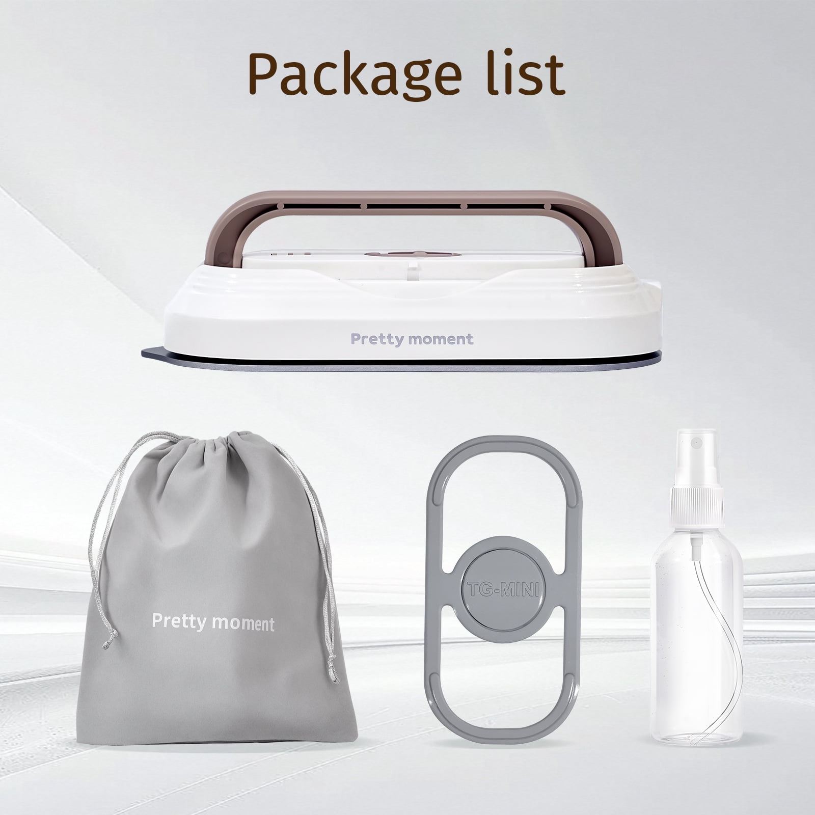 Travel Iron with Global Voltage, Mini Dry Iron for Clothes, 110-240V, Ceramic Non-Stick Soleplate, 0.8lbs Lightweight, 60s Heat Up