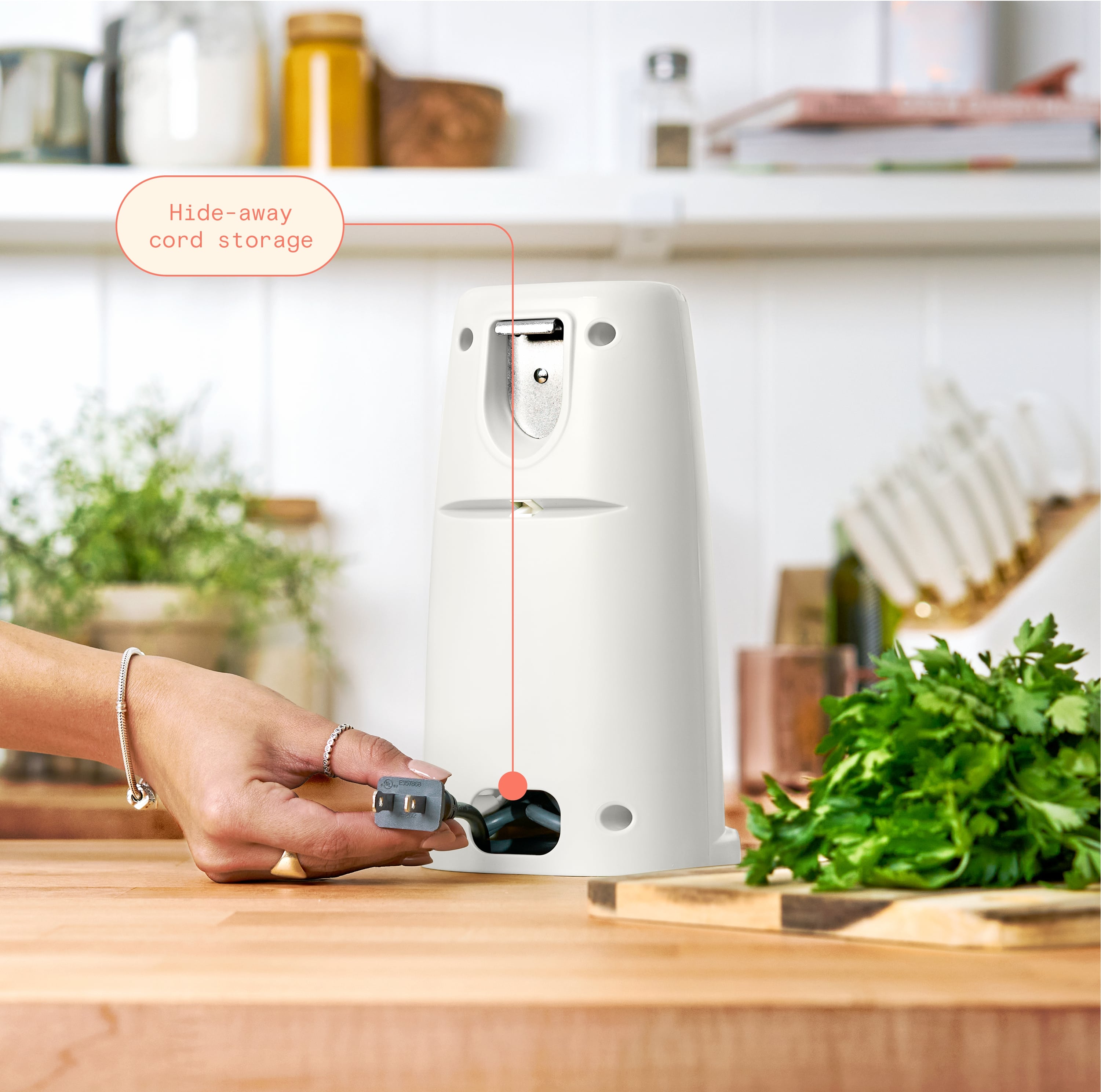 Beautiful Easy-Prep Electric Can Opener, White Icing photo 8