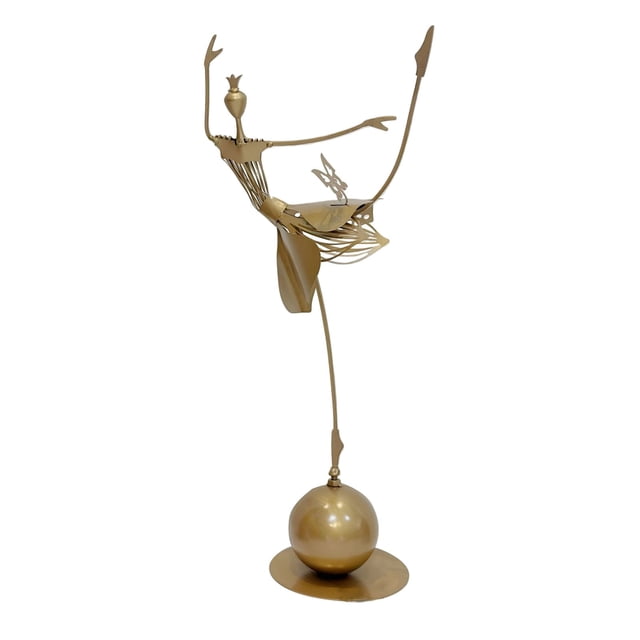 TIELUTT Garden Metal Decoration Metal for Garden Bird Dancing Girl Dancing Girl Bed and Bed Frame Set Full Garden Statues Large the Statue Full Size Bed Frame Metal Garden Animal