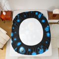 thumbnail image 5 of Feelyou Cartoon Blue Stars Bed Sheets, Space Planet King Sheets, 4 Pieces, 5 of 7