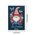 thumbnail image 4 of AMHNF Patriotic Gnome with Flowers and Butterflies - Linen Garden Flag 12x18 inch, Memorial Day Independence Day Yard Flag for Spring Summer Home Outdoor Garden Decoration, 4 of 5