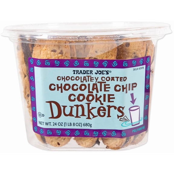 Trader Joe's Chocolatey Coated Chocolate Chip Cookie Dunkers 24 oz