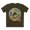 Army, variant on Letter Q Graphic Design Tee Unisex 100 Cotton With Antique Gold Letters Artwork T-Shirt