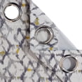 thumbnail image 5 of Shanna Home Curtains Indoor/Outdoor Drapes, Privacy Grommet Blackout Curtains for Bedroom, Living Room, Porch, Pergola, Cabana (Gray Geometry, 52*84 in, 4 Panel), 5 of 10