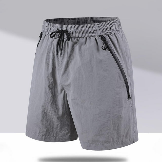 Styesk Mens Shorts Men Fashion Solid Color Loose And Comfortable Motion Straight-leg Work Clothes Shorts