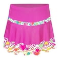 thumbnail image 3 of Kaerm Kids Figure Skating Skirt Swing Skater Skirt Girls Tennis Golf Skirt with Built in Shorts Dance Hot Pink 6, 3 of 6